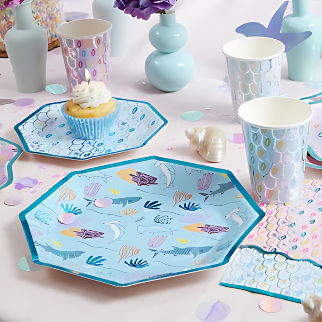 Ma Fete Sharks Dinner Plates - Set of 8