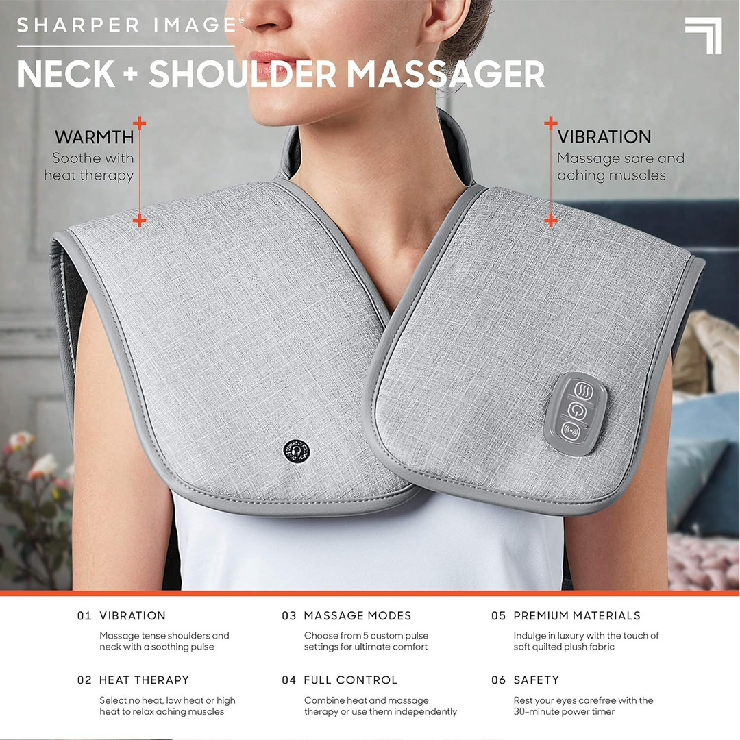 Sharper Image Neck and Shoulder Massager with Heat