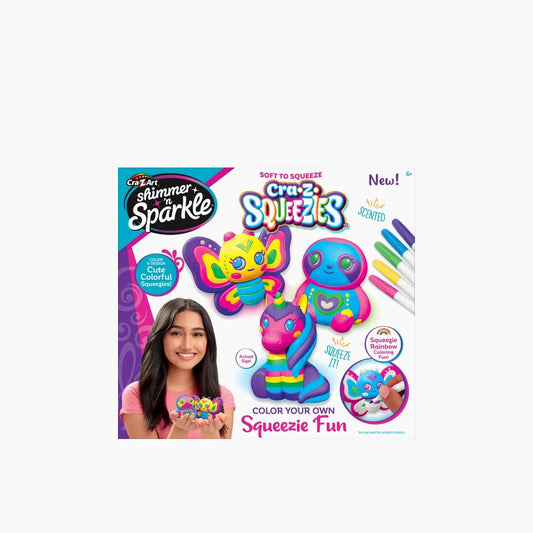 Cra-Z-Art Shimmer 'N Sparkle لوني بنفسكِ لعبة Squeezie الممتعة
