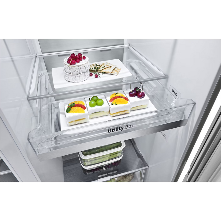 LG Side By Side Refrigerator 598L HygieneFRESH+ Silver