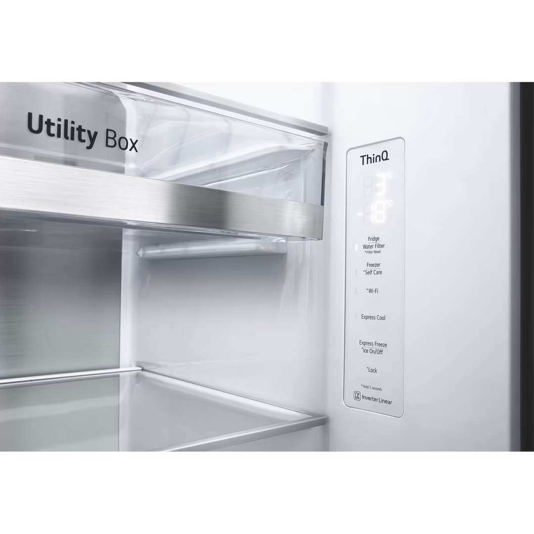 LG Side By Side Refrigerator 598L HygieneFRESH+ Silver