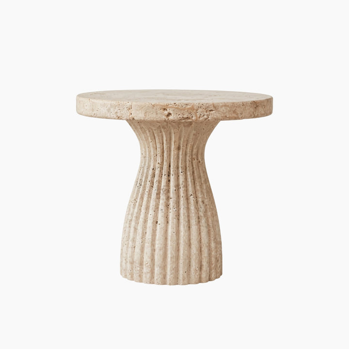 Fluted Hourglass Side Table
