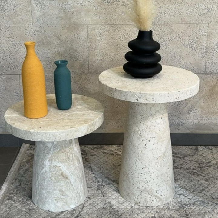 Pedestal Side Table Set (2pc)