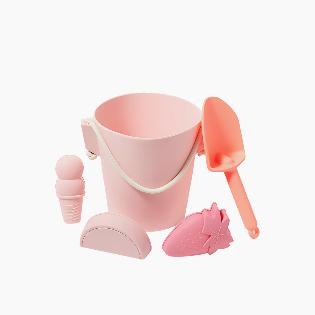 SunnyLife pink silicone bucket and spade set
