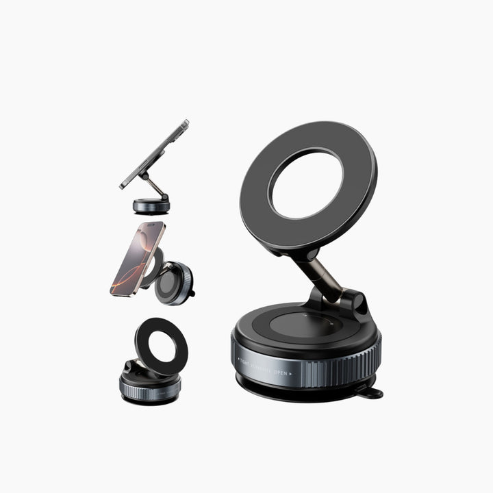 C.JO Silicone Suction Magnetic Cup Car Phone Holder Stand 360° Rotation