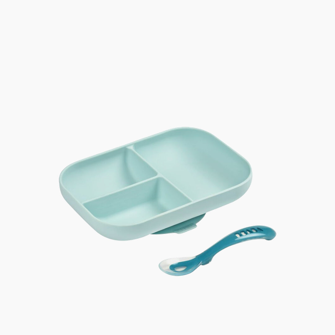 Beaba Silicone Suction Plate &amp; Spoon