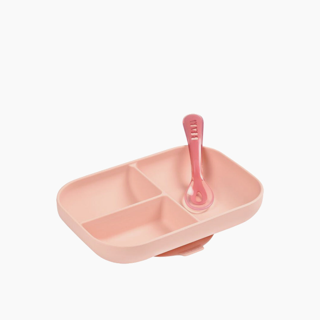 Beaba Silicone Suction Plate &amp; Spoon