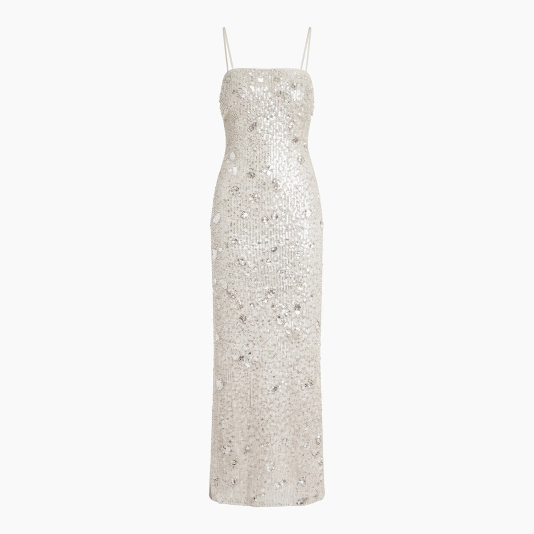 Bardot Sinclaire Sequin Embellished Floral Motif Maxi Dress