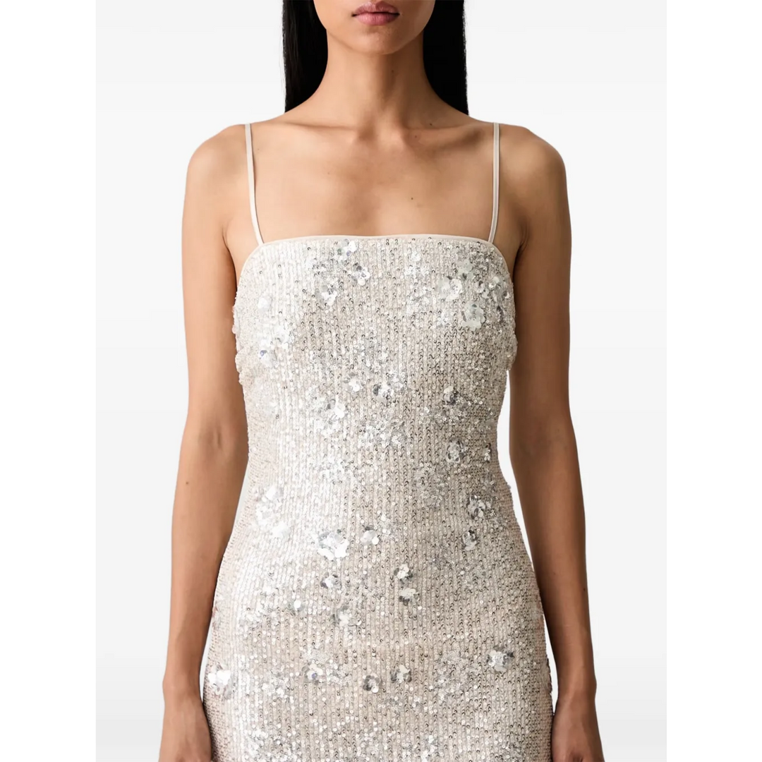 Bardot Sinclaire Sequin Embellished Floral Motif Maxi Dress