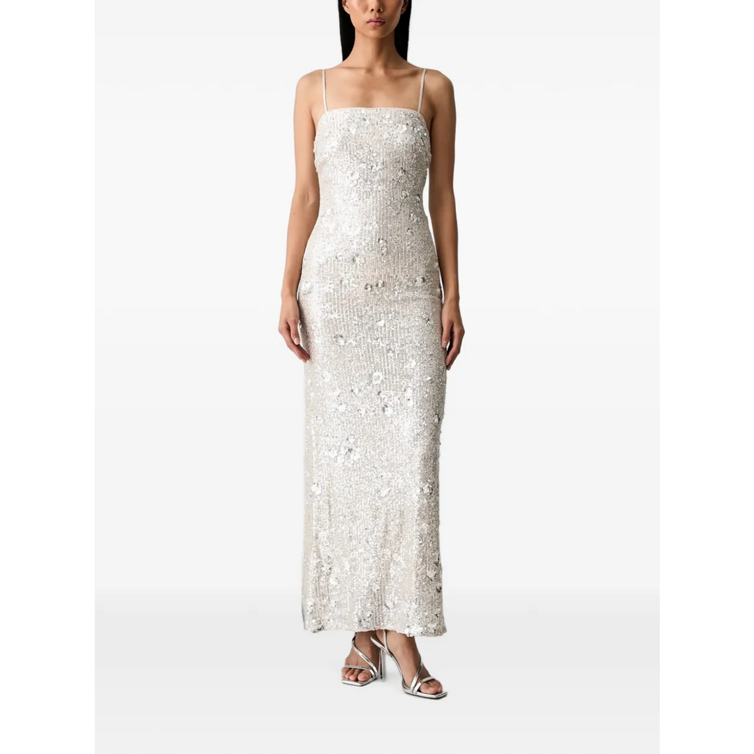 Bardot Sinclaire Sequin Embellished Floral Motif Maxi Dress