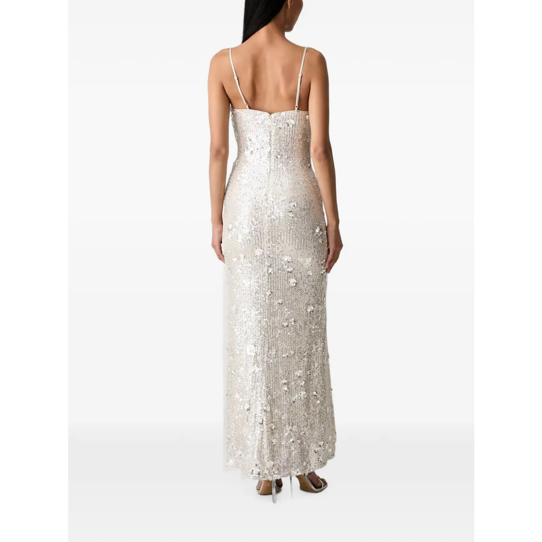 Bardot Sinclaire Sequin Embellished Floral Motif Maxi Dress