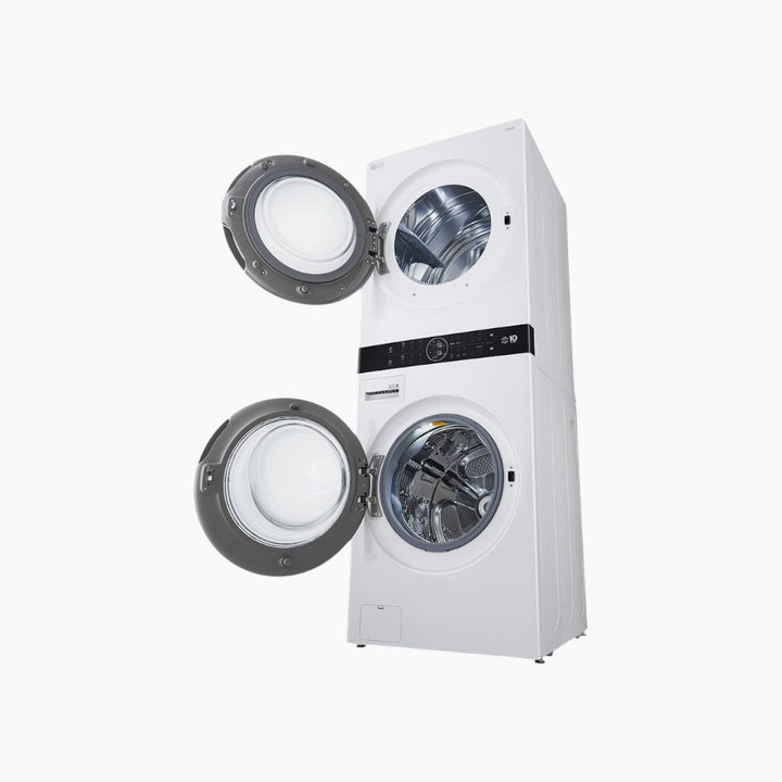 LG Single Unit Front Load 17/16KG LG WashTower with Centre Control White