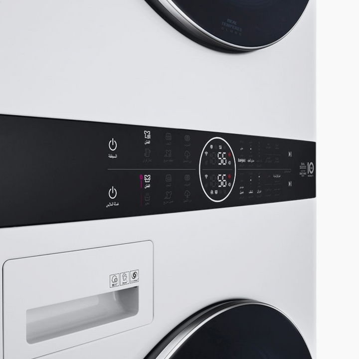 LG Single Unit Front Load 17/16KG LG WashTower with Centre Control White