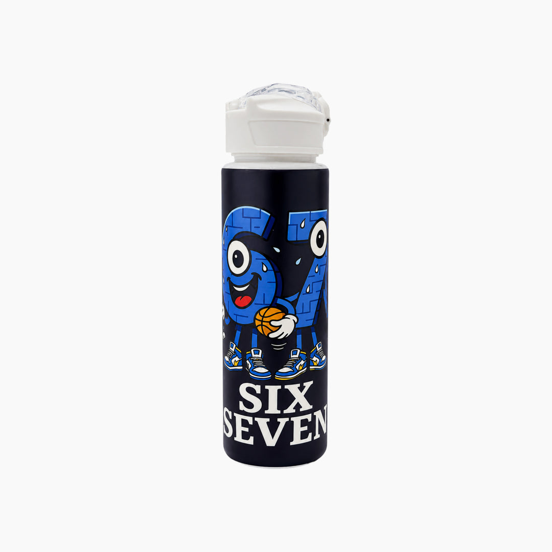 Six Seven Basketball Bottle in navy