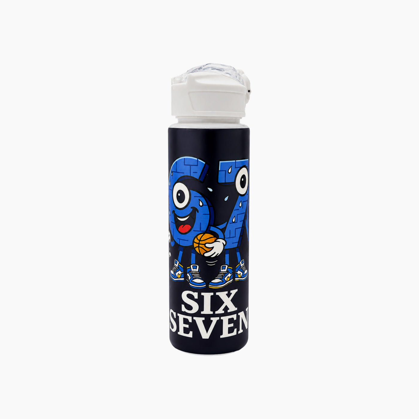 Six Seven Basketball Bottle in navy