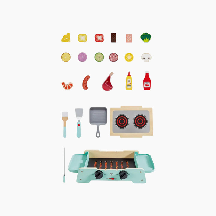 Hape Sizzling Griddle &amp; Grill Wooden BBQ