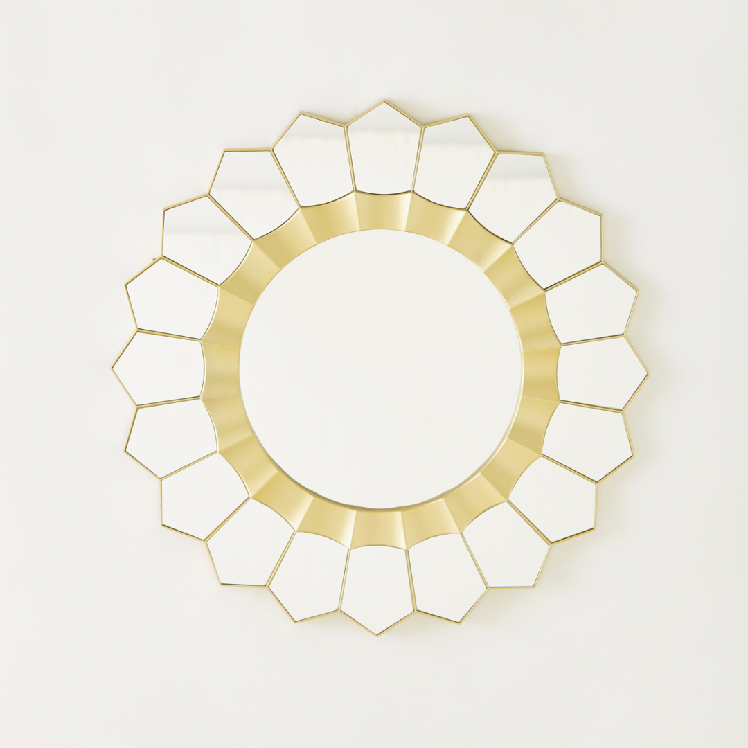 Sleek Gold Mirror