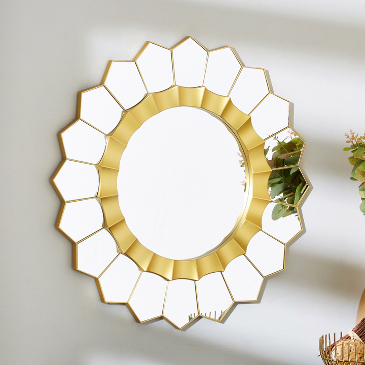 Sleek Gold Mirror