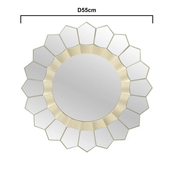 Sleek Gold Mirror