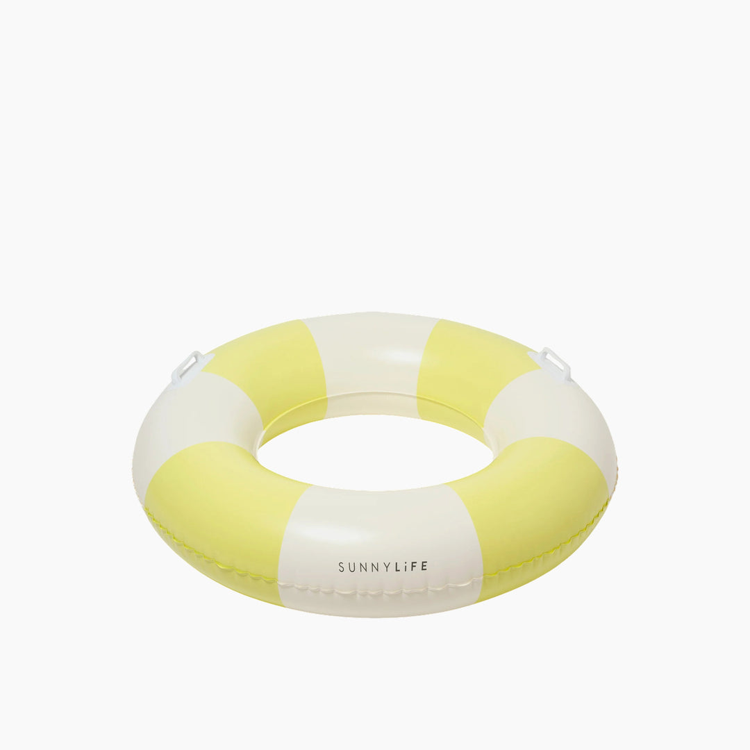 SunnyLife Slim Tube Pool Ring in Tides Out Citrus Stripe