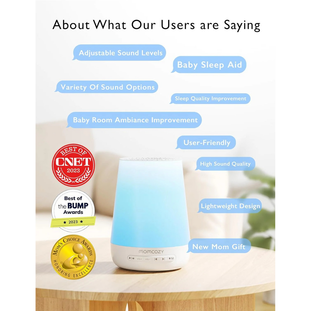 Momcozy Smart Baby Sound Machine with warm white light