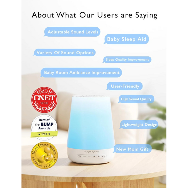 Momcozy Smart Baby Sound Machine with warm white light