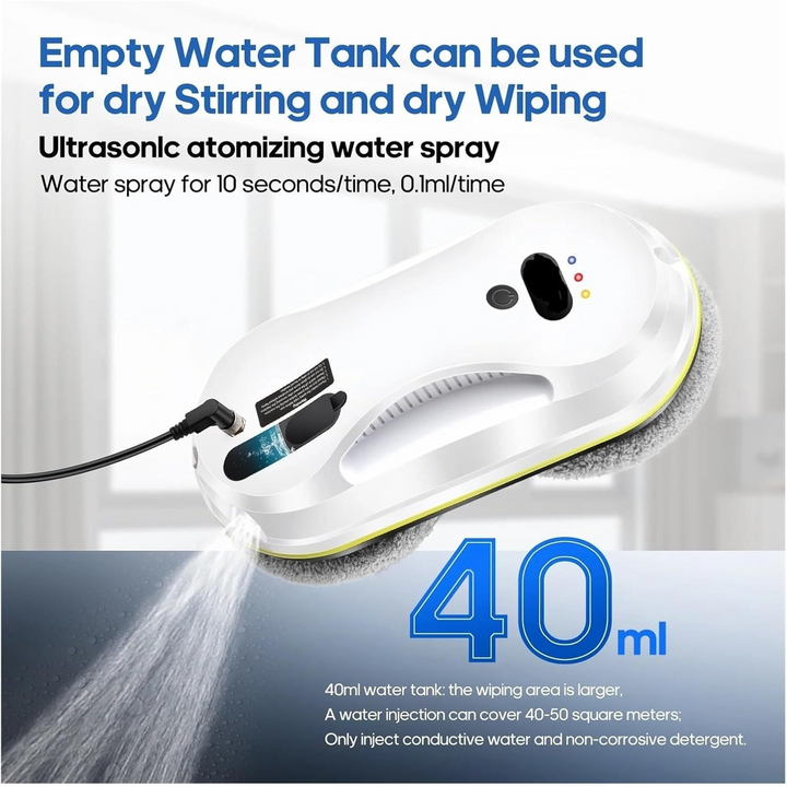 KLUOFCO Smart Electric Glass Cleaning Robot