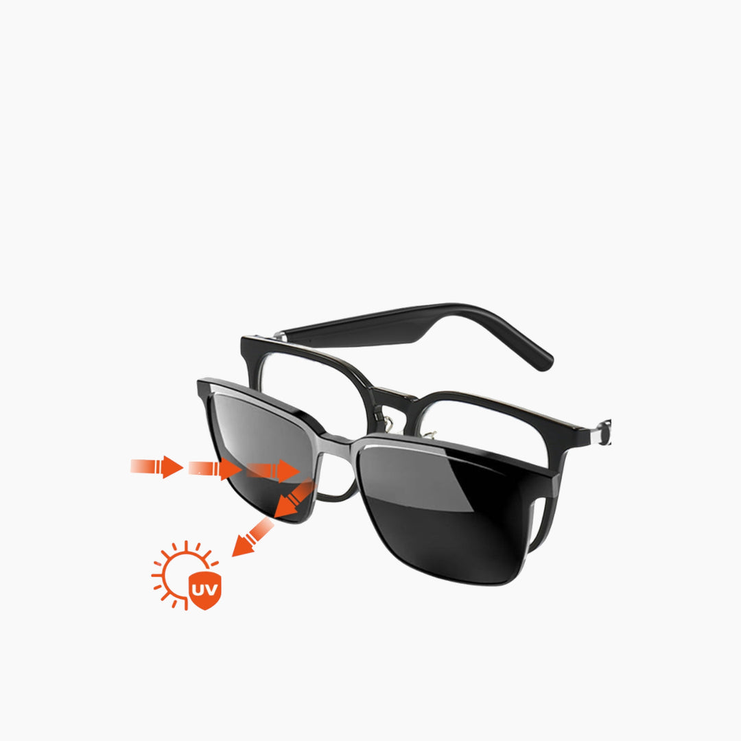 Catchy Jo JG-825 smart glasses with magnetic polarizing lenses