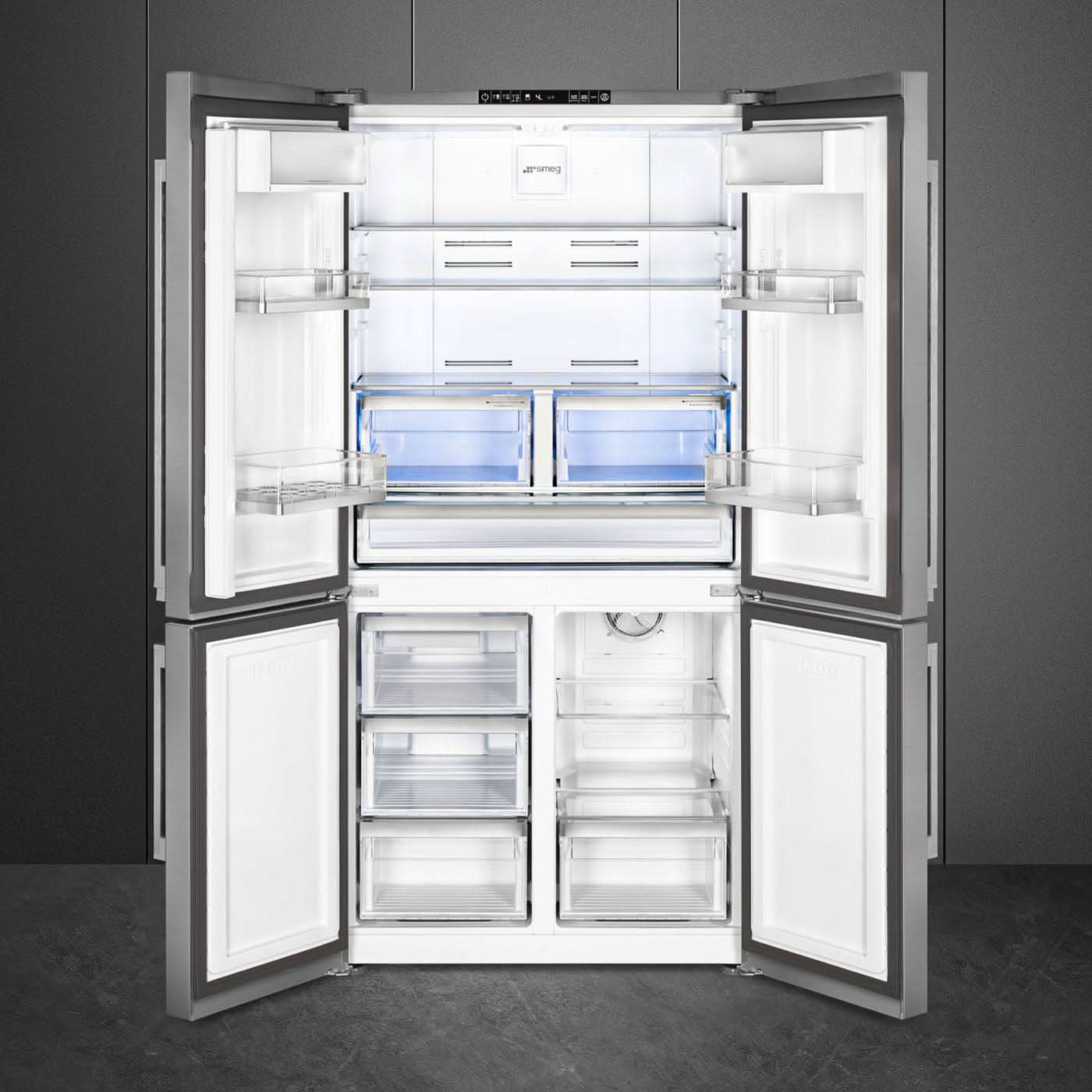 Smeg Refrigerator 4 Doors Double Cooling System Smeg Refrigerator 4 Doors Double Cooling System