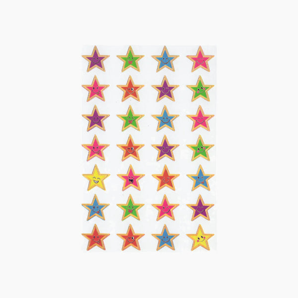 Smile Stars Decal Reward Sticker 10 Sheets