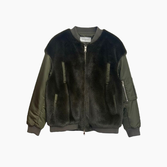 Snow-up Luxury Italian Faux Fur jacket Green