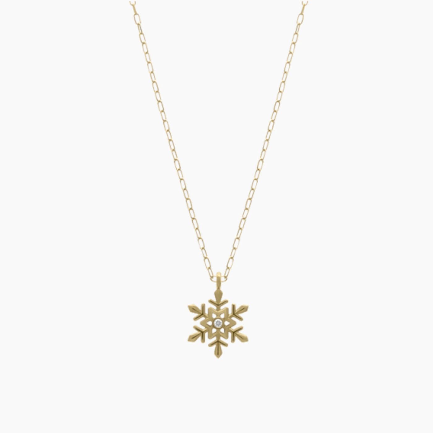 Baby Chic Fine Jewelry Snowflake Diamond Necklace Baby Chic Fine Jewelry Snowflake Diamond Necklace