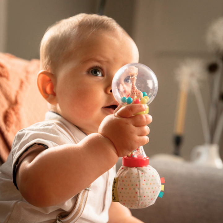 Sophie La Giraffe soft maracas rattle for babies 3 months+