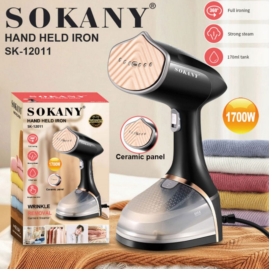 Sokany Handheld Steam Iron, 1700W