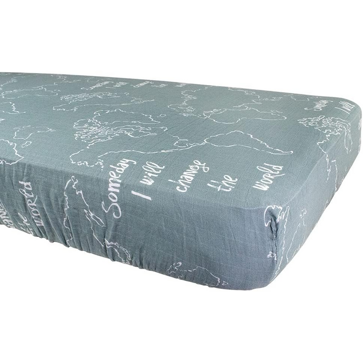Bebe Au Lait Someday Oh So Soft Muslin Crib Sheet