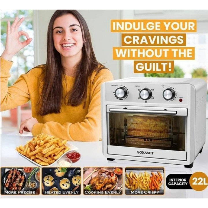 Sonashi 22-Liter 1700W Air Fryer Oven