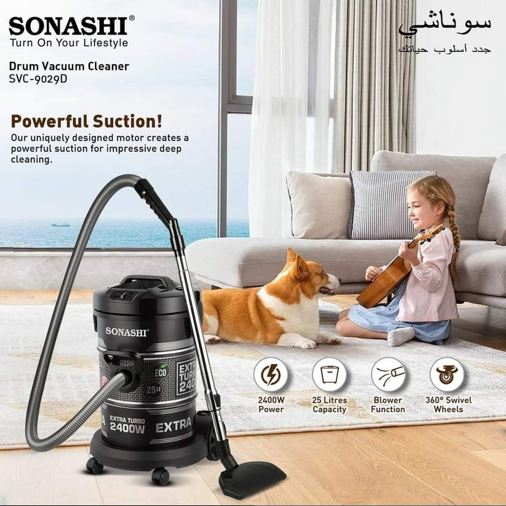 Sonashi 2400W Electric Vacuum Cleaner - Turkish Made