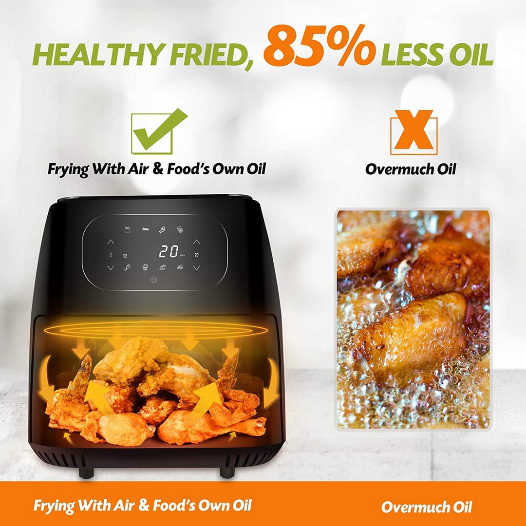 Sonashi Digital Oil-Free Air Fryer 1700W 8L