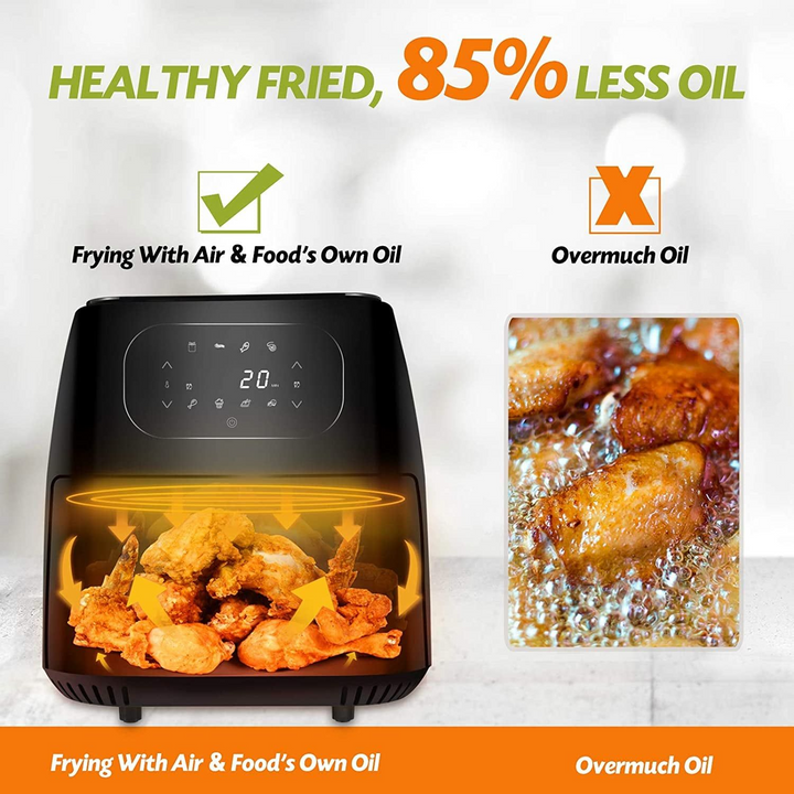 Sonashi Digital Oil-Free Air Fryer 1700W 8L