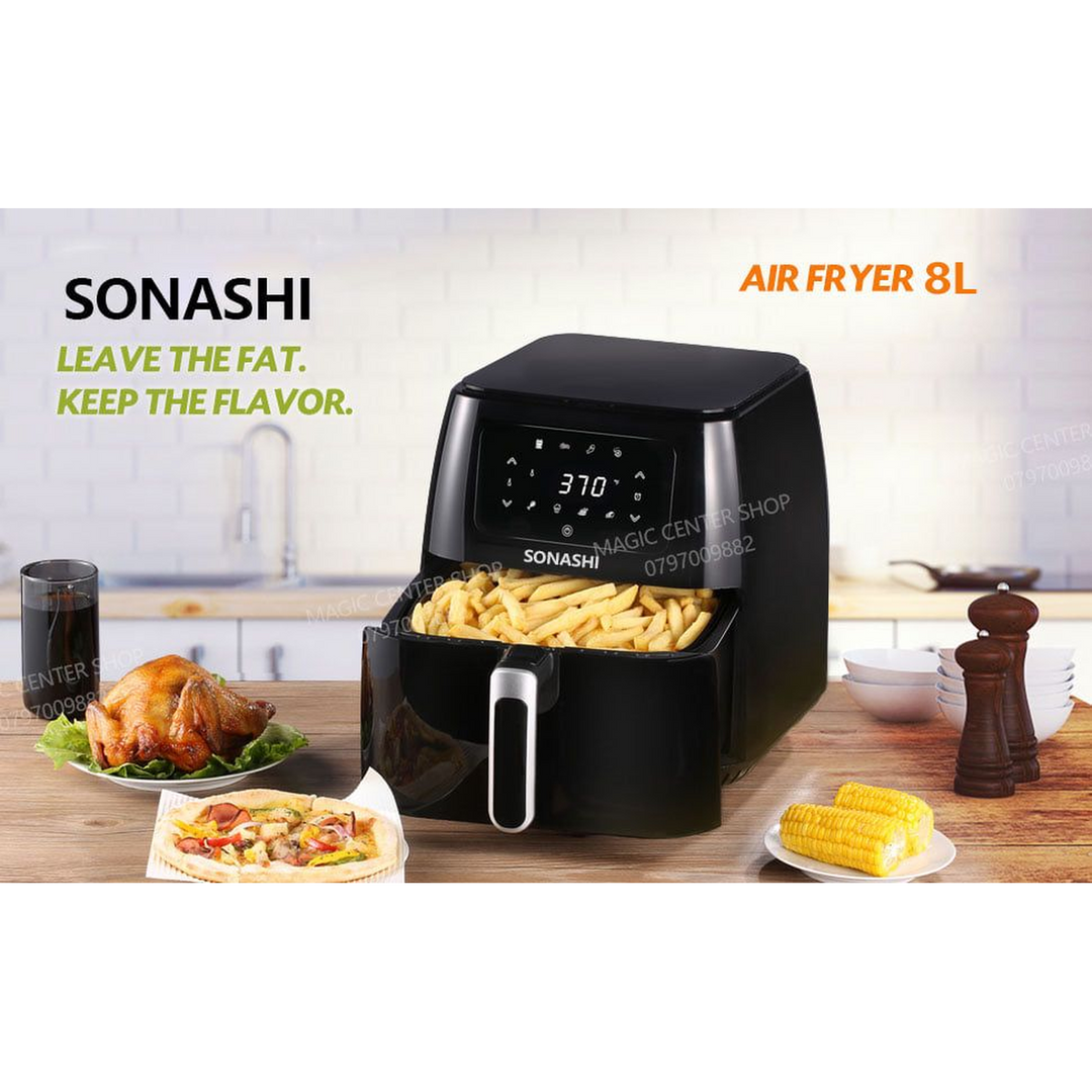 Sonashi Digital Oil-Free Air Fryer 1700W 8L