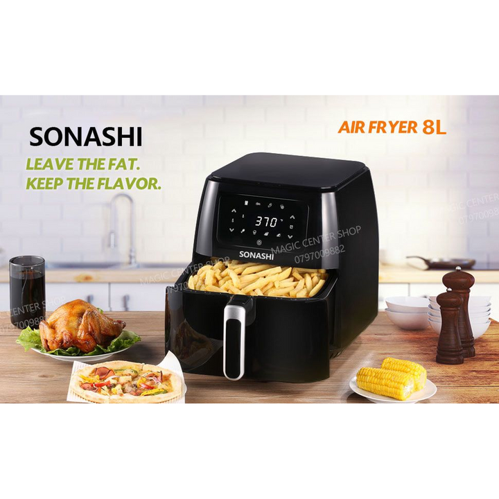 Sonashi Digital Oil-Free Air Fryer 1700W 8L