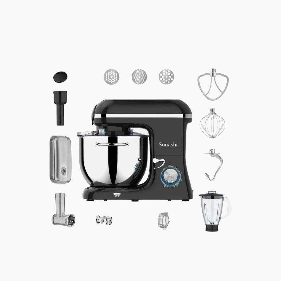Sonashi Original 3-in-1 Stand Mixer with Meat Grinder &amp; Blender, 8.5L, 1500W