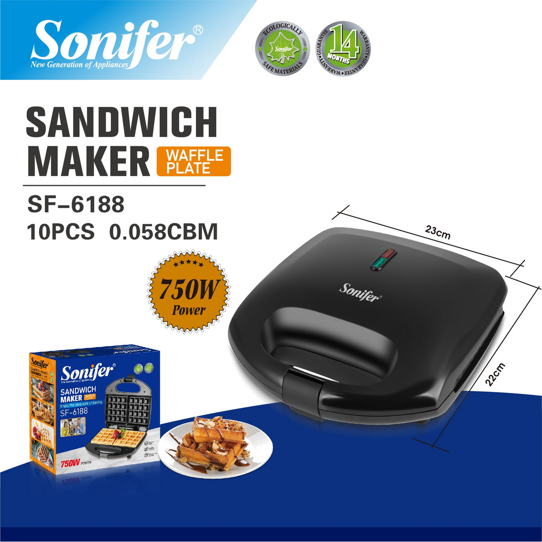 Sonifer Waffle Maker for 2 Waffles