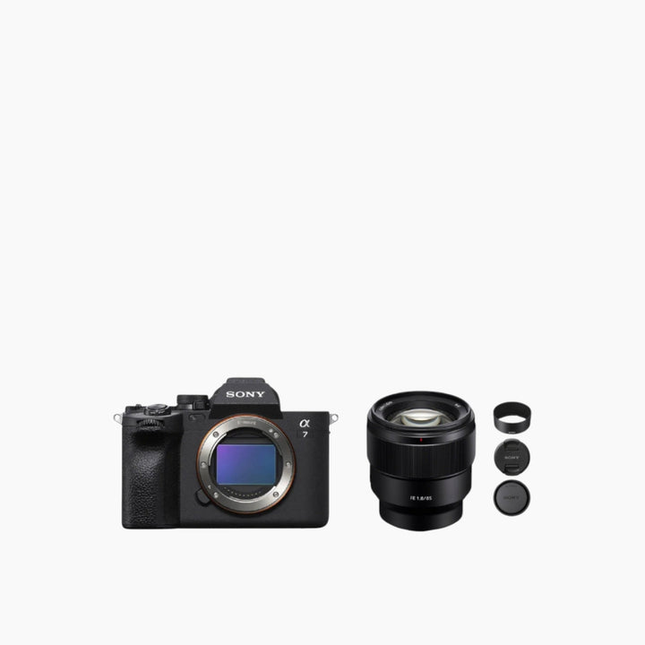 Sony A7IV mirrorless digital camera with Sony FE 85mm f1.8 lens