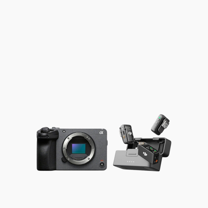 Sony FX30 cinema camera with DJI Mic 2