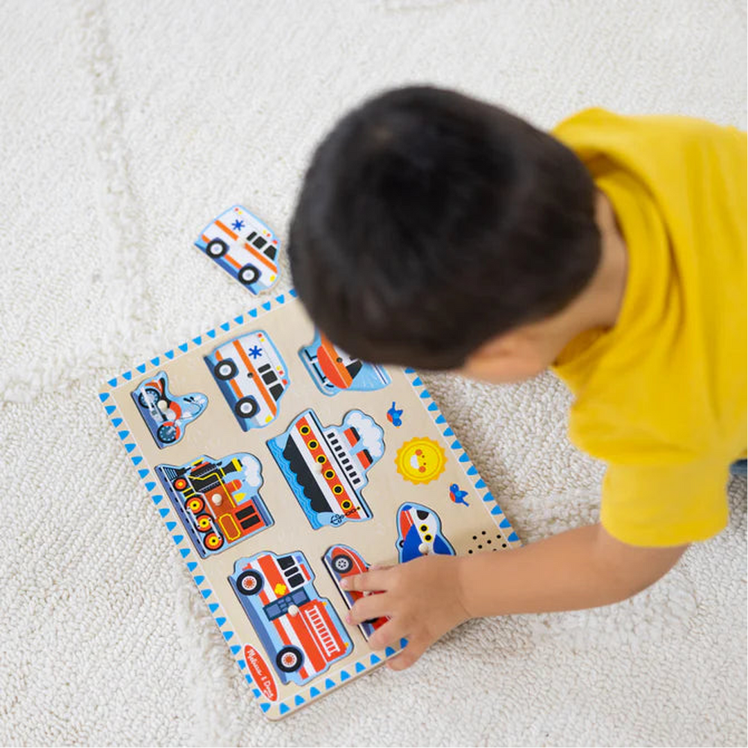 Melissa &amp; Doug Sound Puzzle - Vehicles