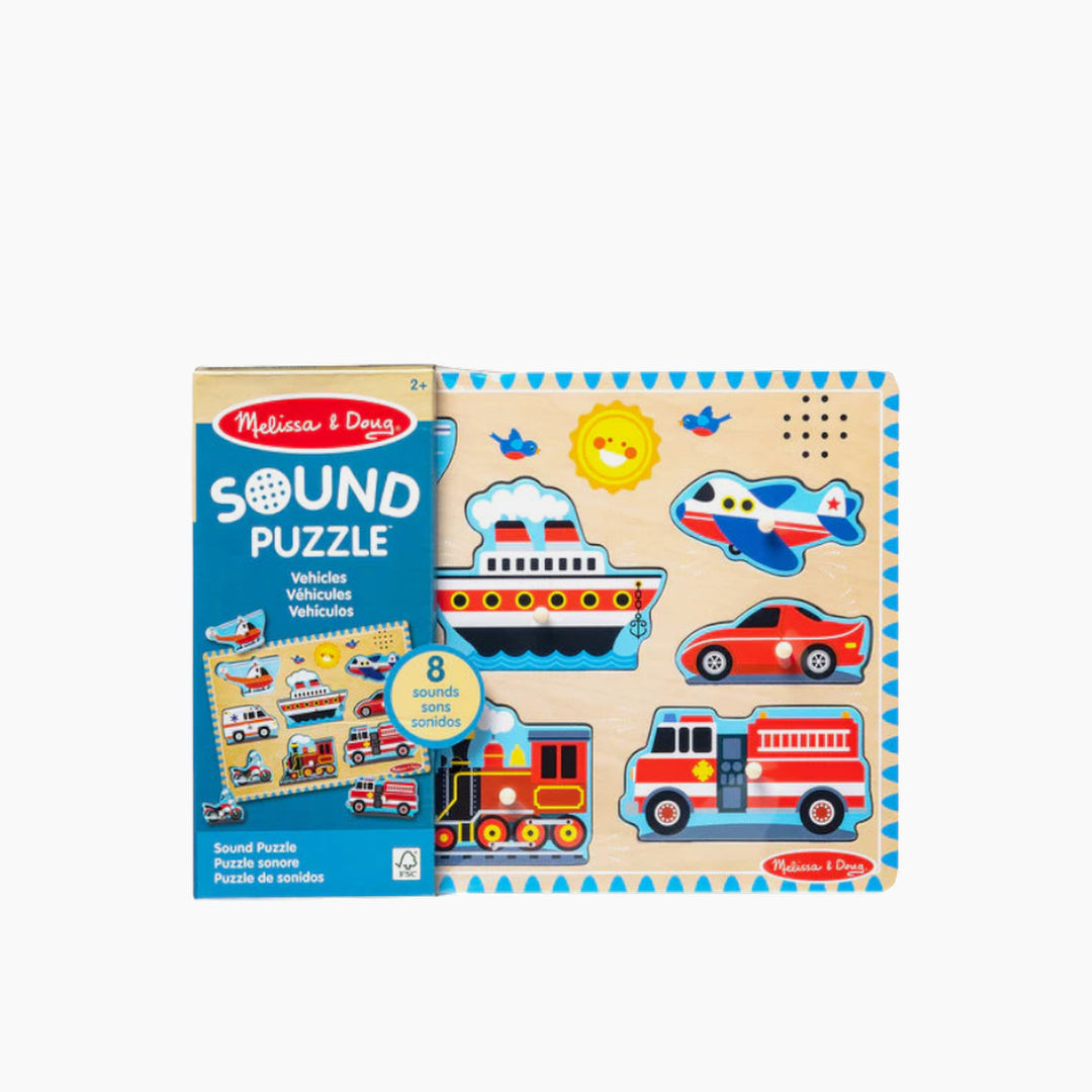 Melissa &amp; Doug Sound Puzzle - Vehicles