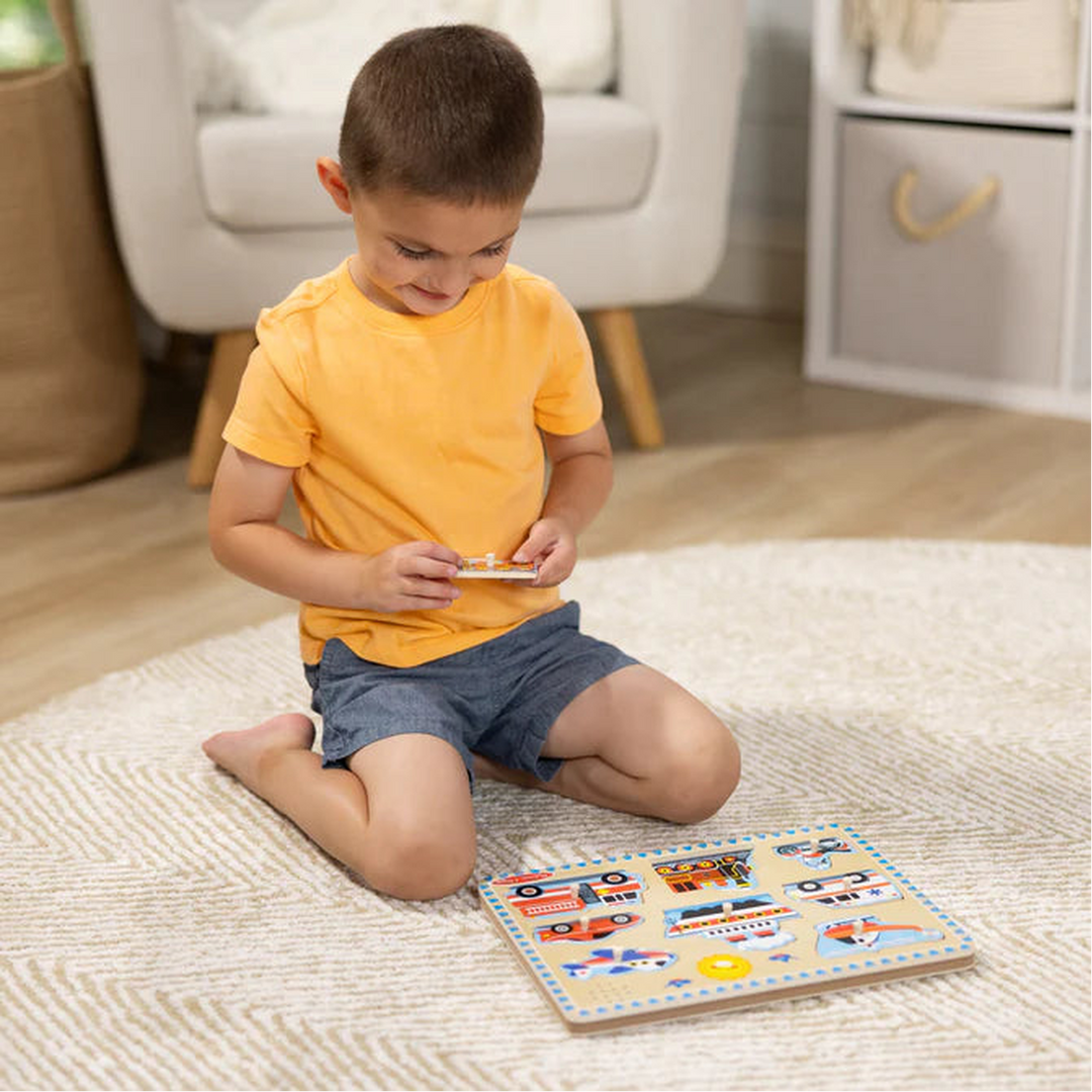 Melissa &amp; Doug Sound Puzzle - Vehicles