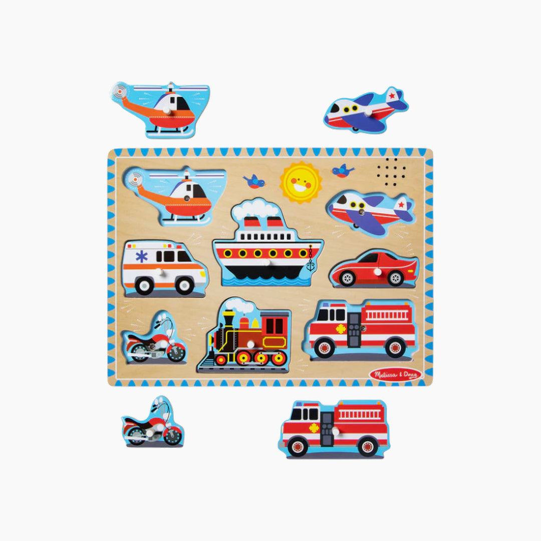 Melissa &amp; Doug Sound Puzzle - Vehicles