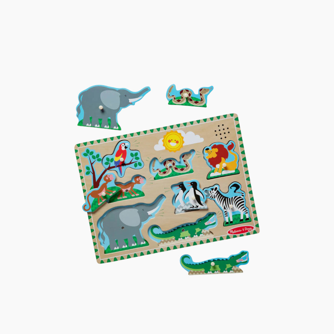 Melissa &amp; Doug Sound Puzzle - Zoo Animals